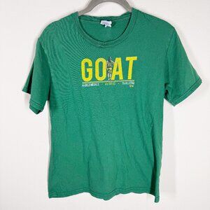 Sue Bird GOAT T-Shirt Size Youth Large Green/Yellow Seattle Storm